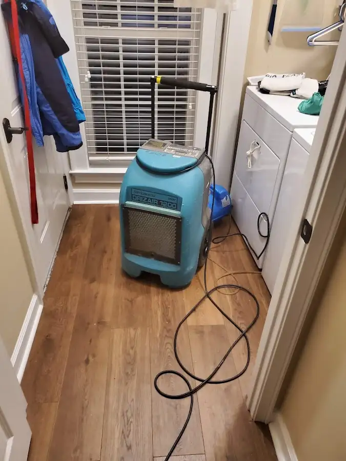 Commercial dehumidifier deployed for Flood Damage Cleanup in Bellmawr